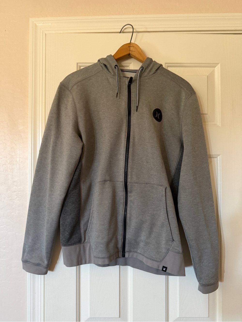 Hurley Light Grey Full-Zip Hoodie for Men